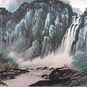 唐-李白-望庐山瀑布
